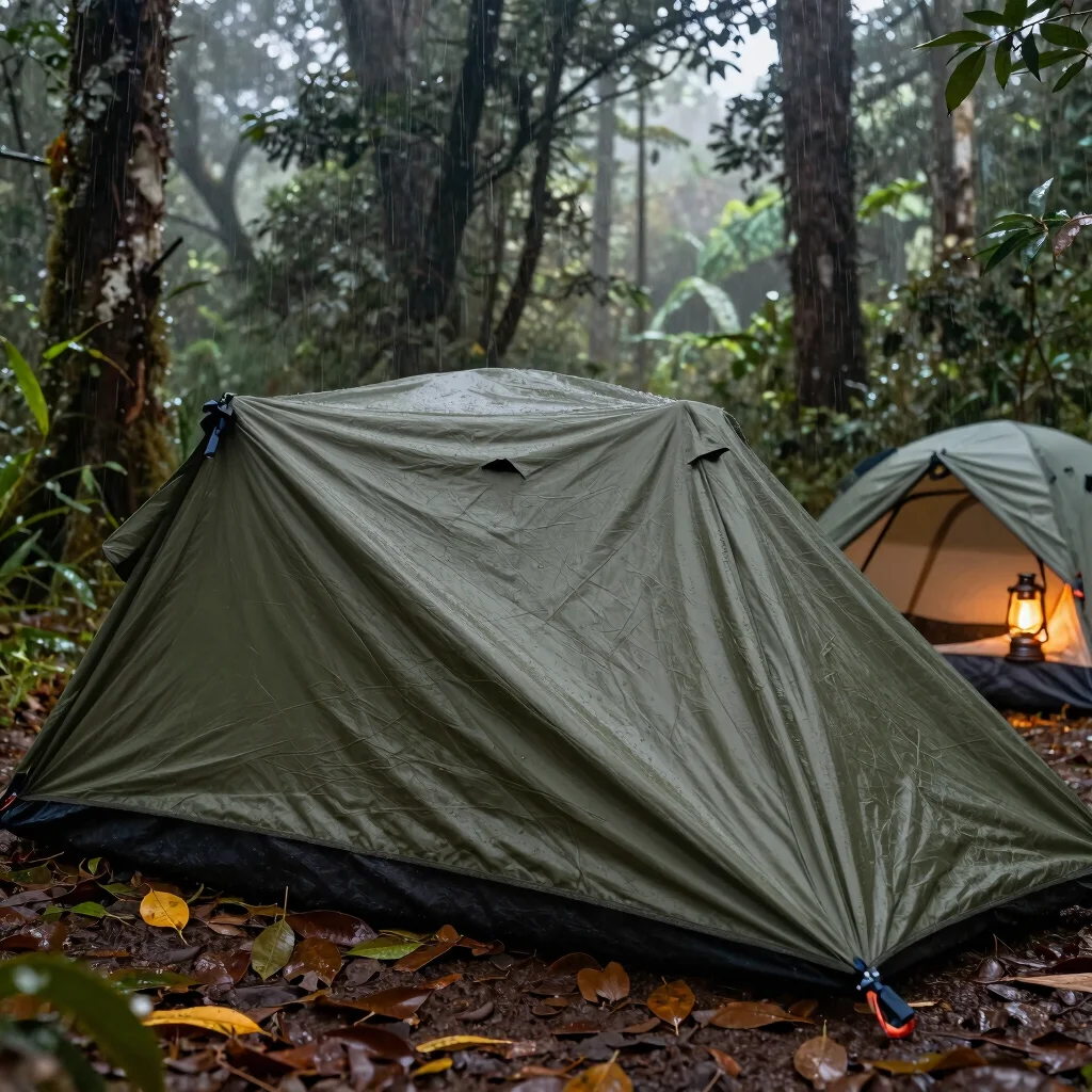 Como Montar um Acampamento Seguro sob Chuva na Serra do Mar