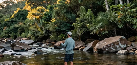 Pesca de Esquina nos Rios da Mantiqueira com Equipamento Leve